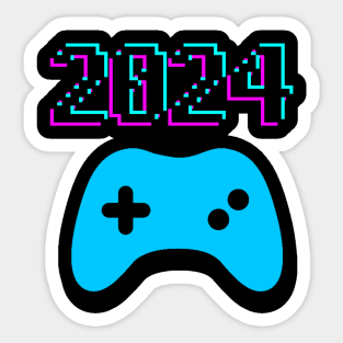2024 - Gamers - Celebration - New Years - Birthday Sticker